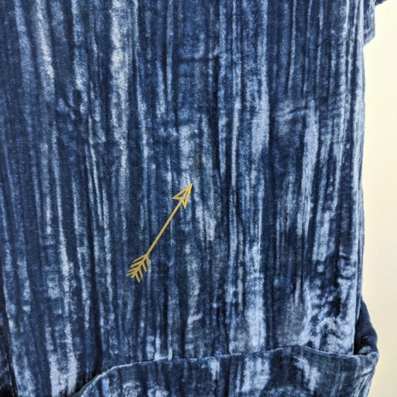 Floreat Anthro Crushed Velvet Shift Dress Medium - Picture 5 of 8